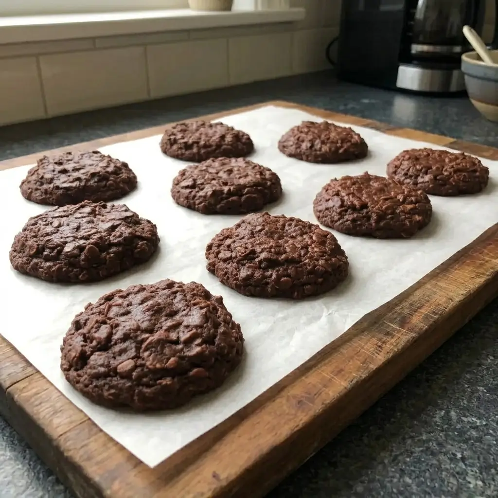 20-Minute No-Bake Chocolate Oatmeal Cookies